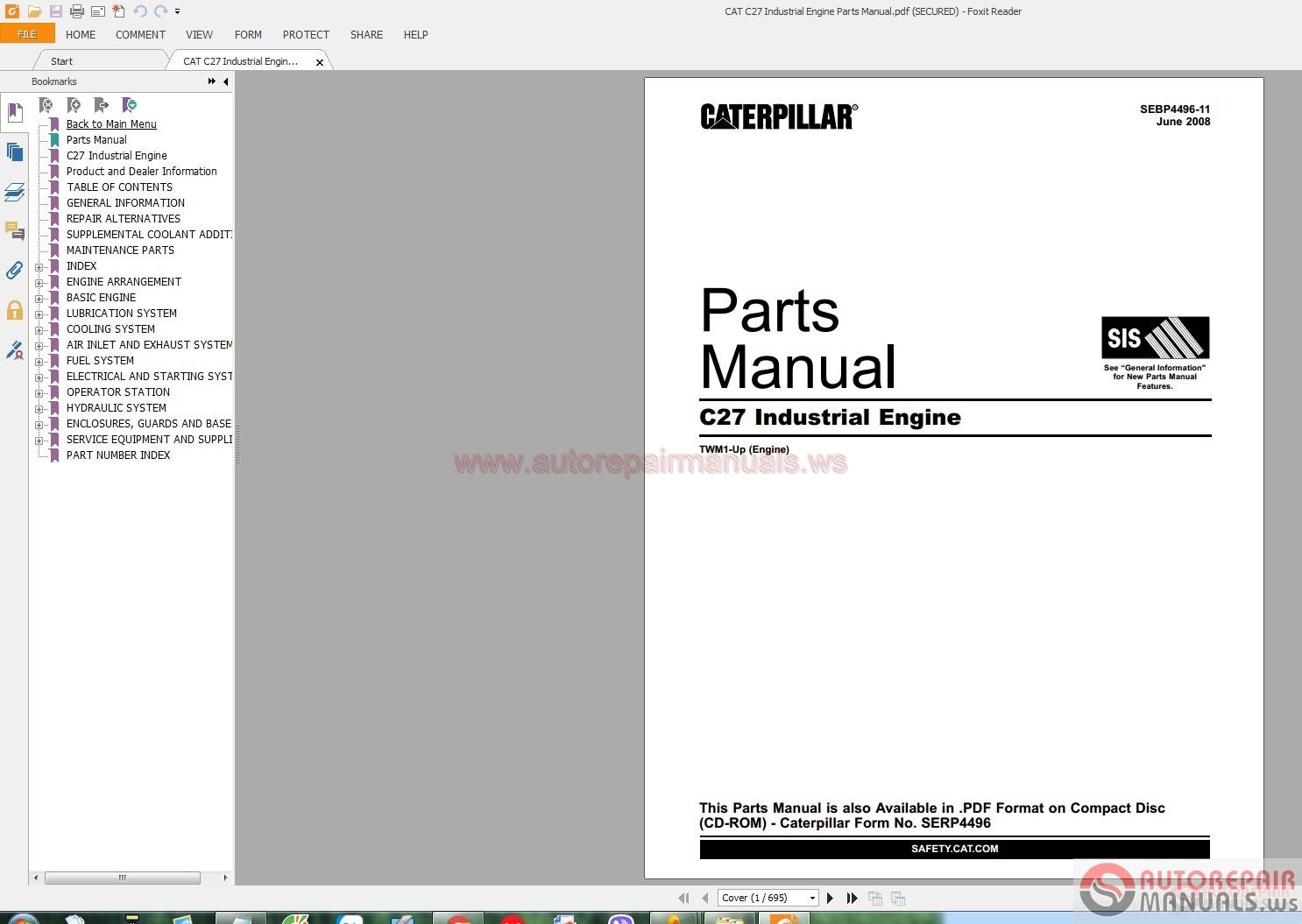 c9 caterpillar engine parts manual